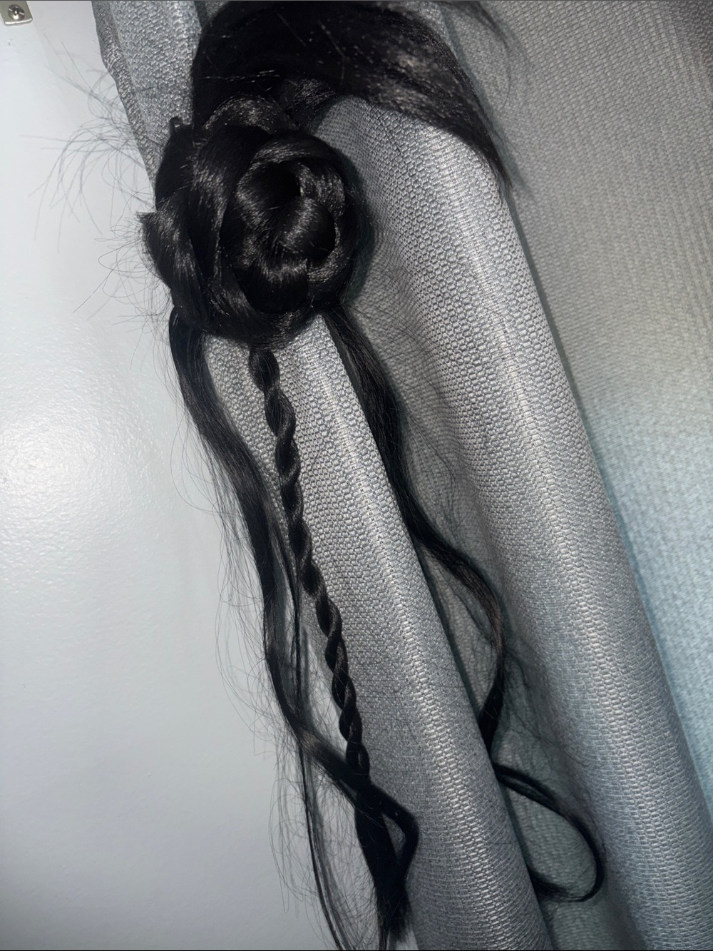 Black Women’s Hair Bun with Braided Accent
